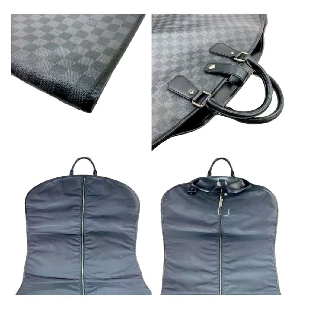 Louis Vuitton Louis Vuitton Damier Graphite Garment Bag Black Canvas Good - Model View