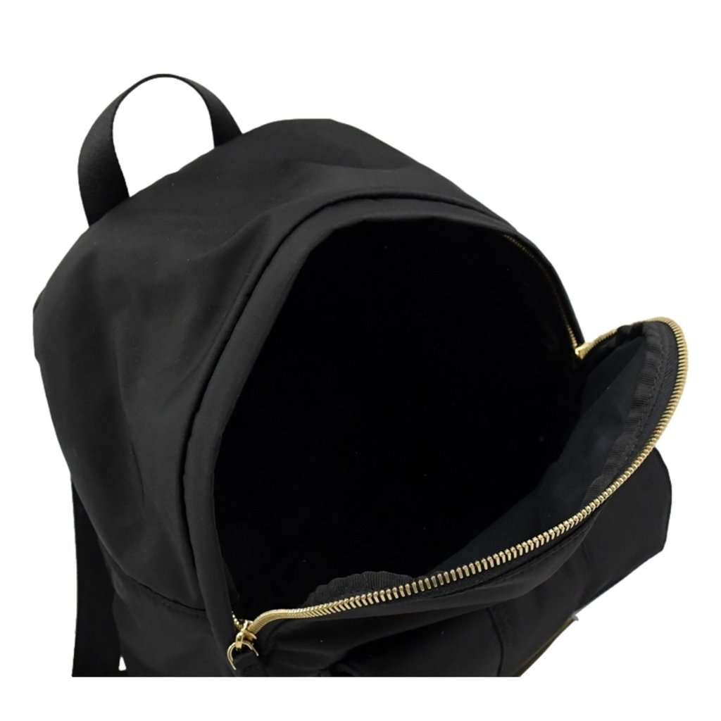 Fendi Fendi Baguette Black Nylon Small Backpack Travel Bag Gold Logo Black Never worn - Inside View