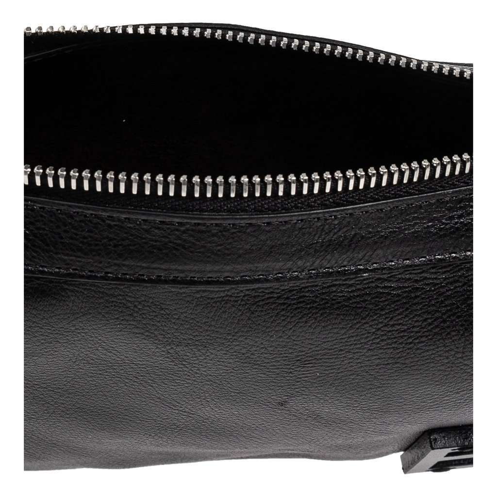 Fendi Fendi Simply Fendi Mini Black Leather Shoulder Bag Black Leather Never worn - Model View