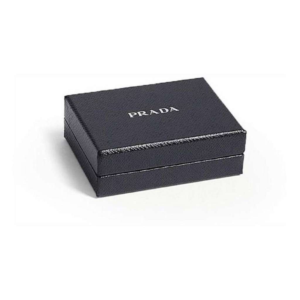 Prada Prada Vitello Grain Leather Card Holder Cipria Beige Gold Logo Beige Leather Never worn - Inside View