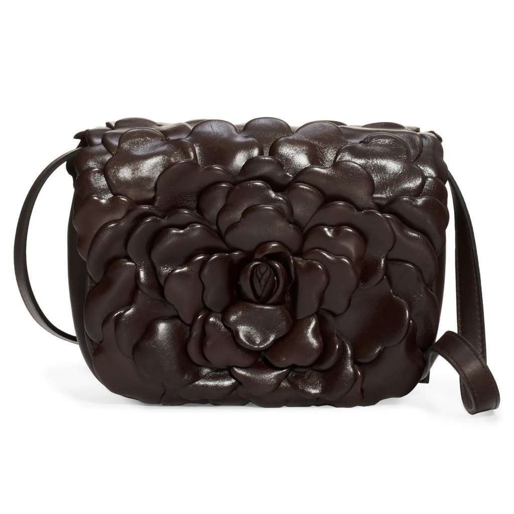 Valentino Garavani Valentino Garavani Atelier Bag 03 Rose Edition Brown Leather Crossbody Bag Brown Leather Never worn - Front View