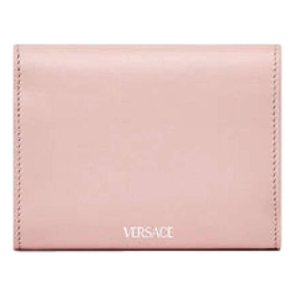 Versace Versace Medusa 95 Dusty Pink Calfskin Tri Fold Wallet Card Holder Pink Leather Never worn - Inside View