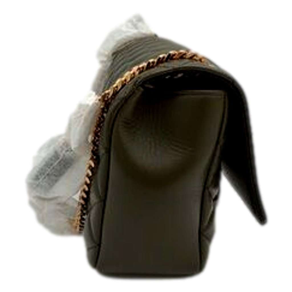 Versace Versace La Medusa Olive Green Quilted Lambskin Chain Crossbody Bag Green Leather Never worn - Inside View