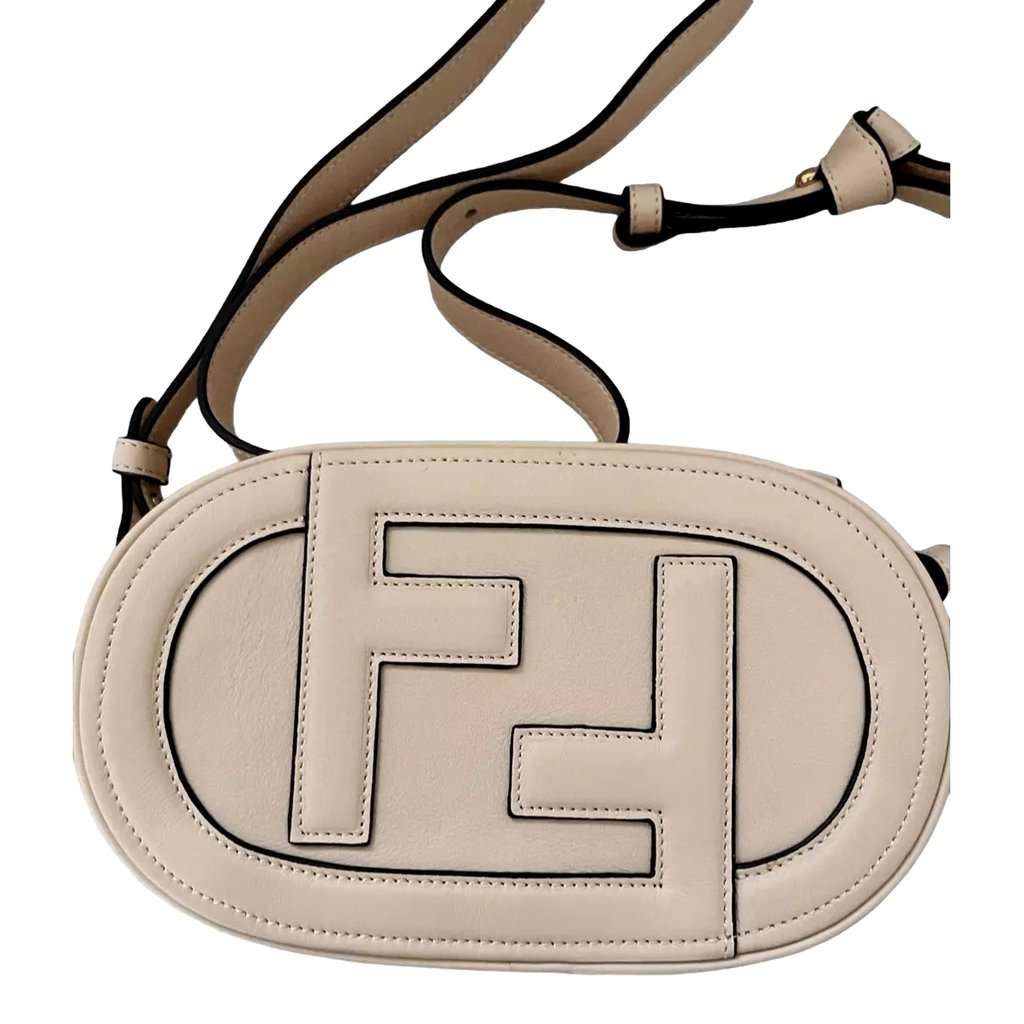 Fendi Fendi O’Lock Mini Shoulder Crossbody Bag Light Rose Pink Calfskin Pink Leather Never worn - Front View