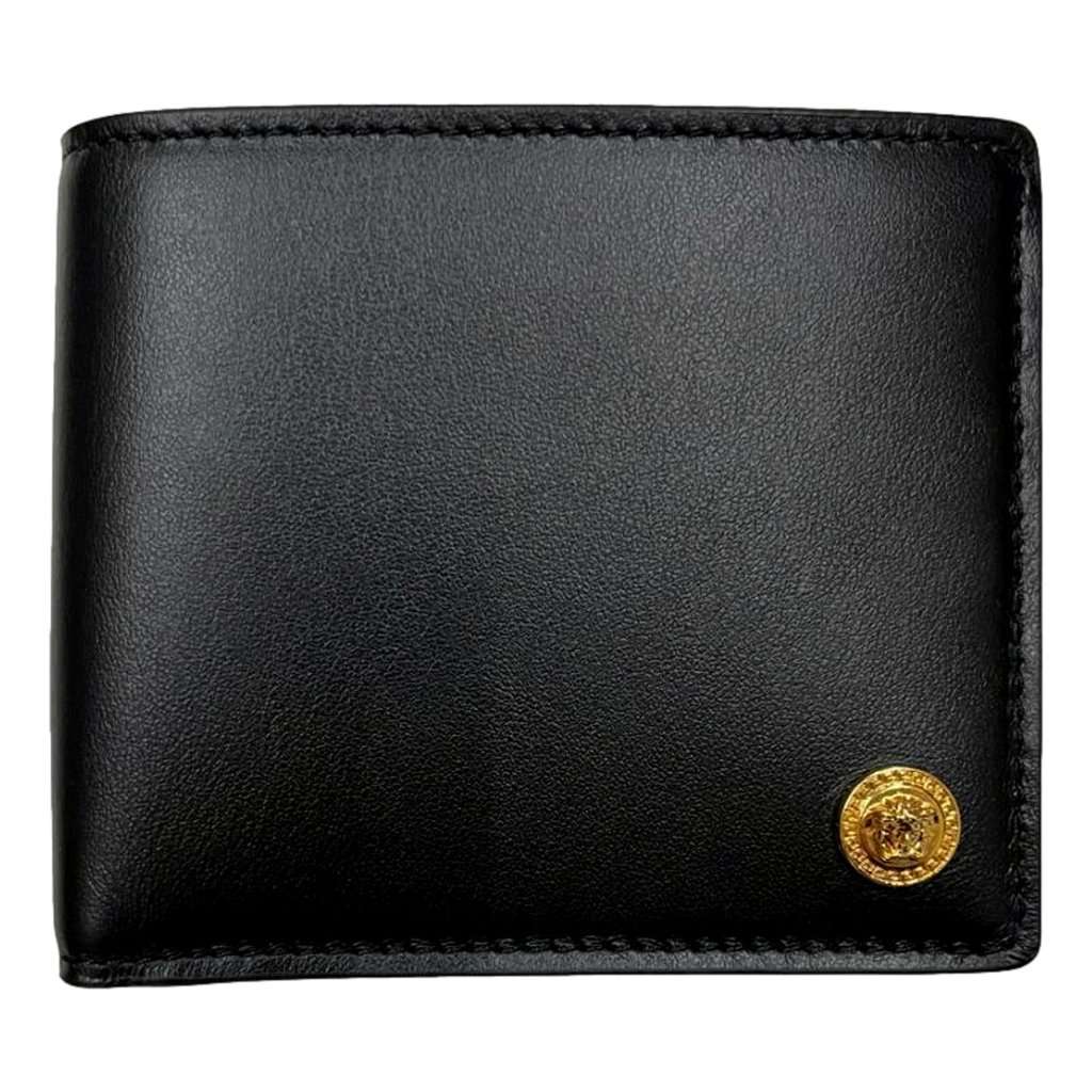 Versace Versace La Medusa Black Calfskin Leather Bifold Wallet Black Leather Never worn - Front View