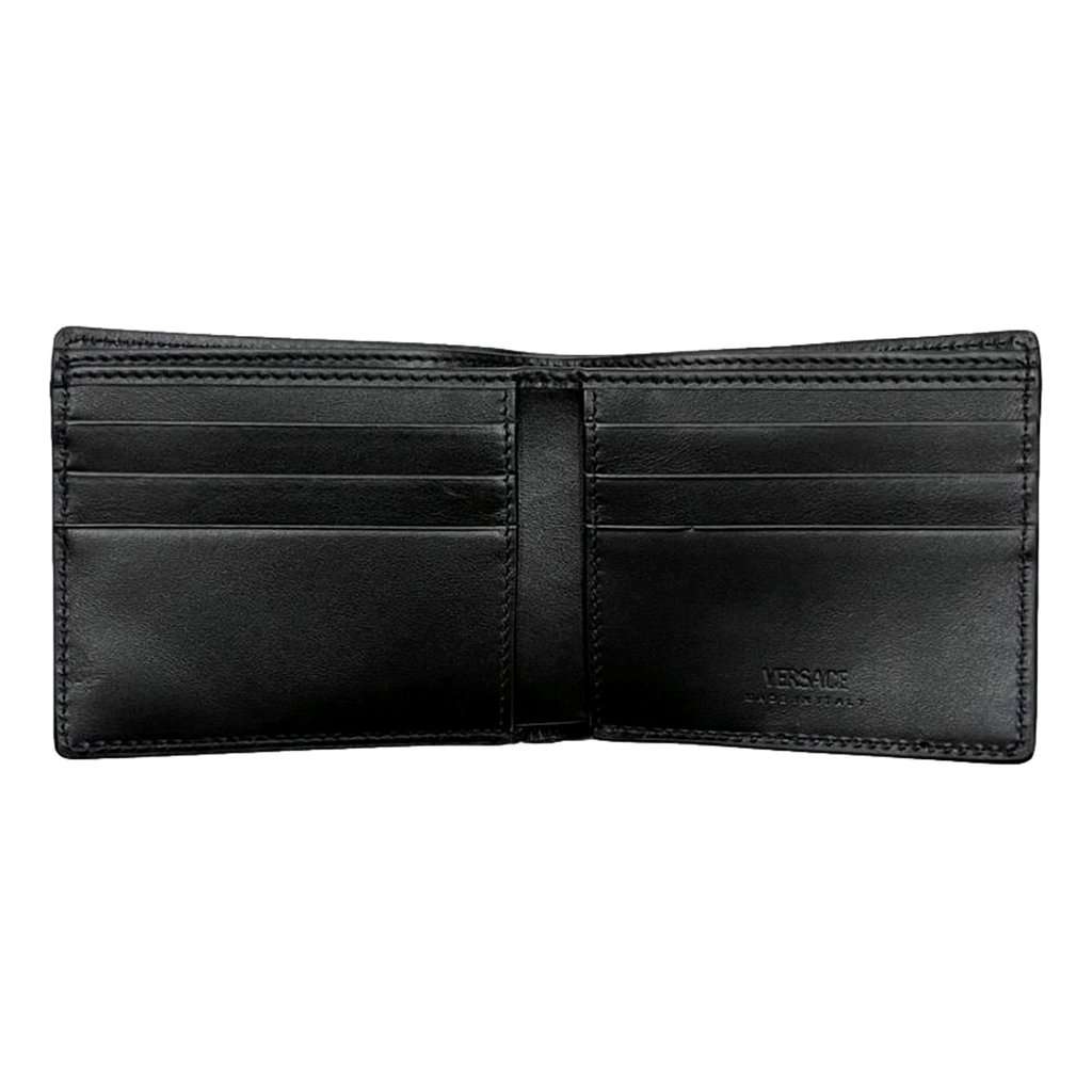 Versace Versace La Medusa Black Calfskin Leather Bifold Wallet Black Leather Never worn - Inside View
