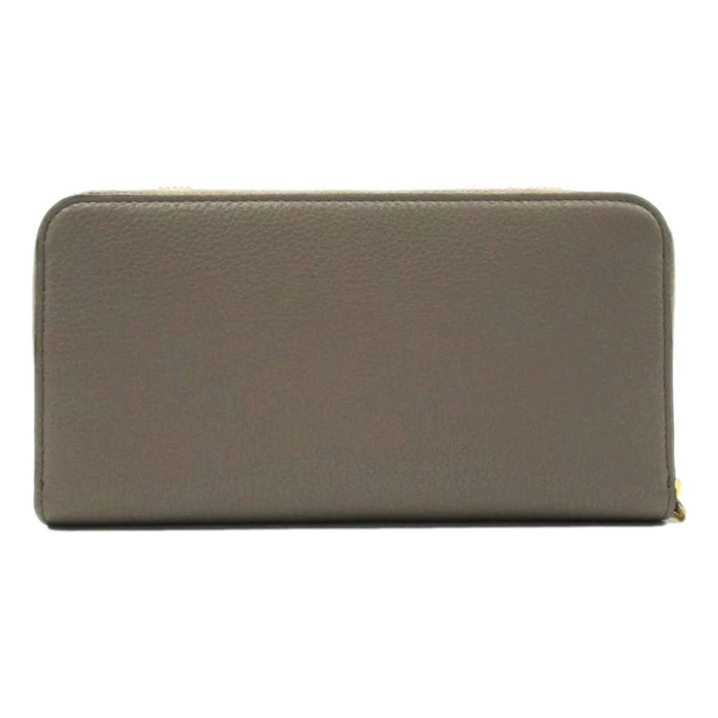 Prada Prada Continental Zip-Around Wallet Saffiano Leather Argilla Grey Grey Leather Never worn - Inside View