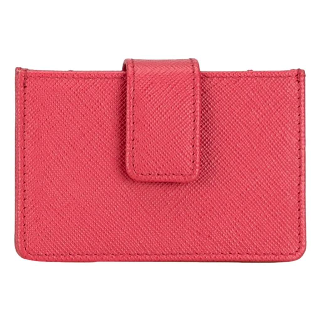 Prada Prada Saffiano Leather Card Case Wallet Accordion Peonia Pink Pink Leather Never worn - Inside View