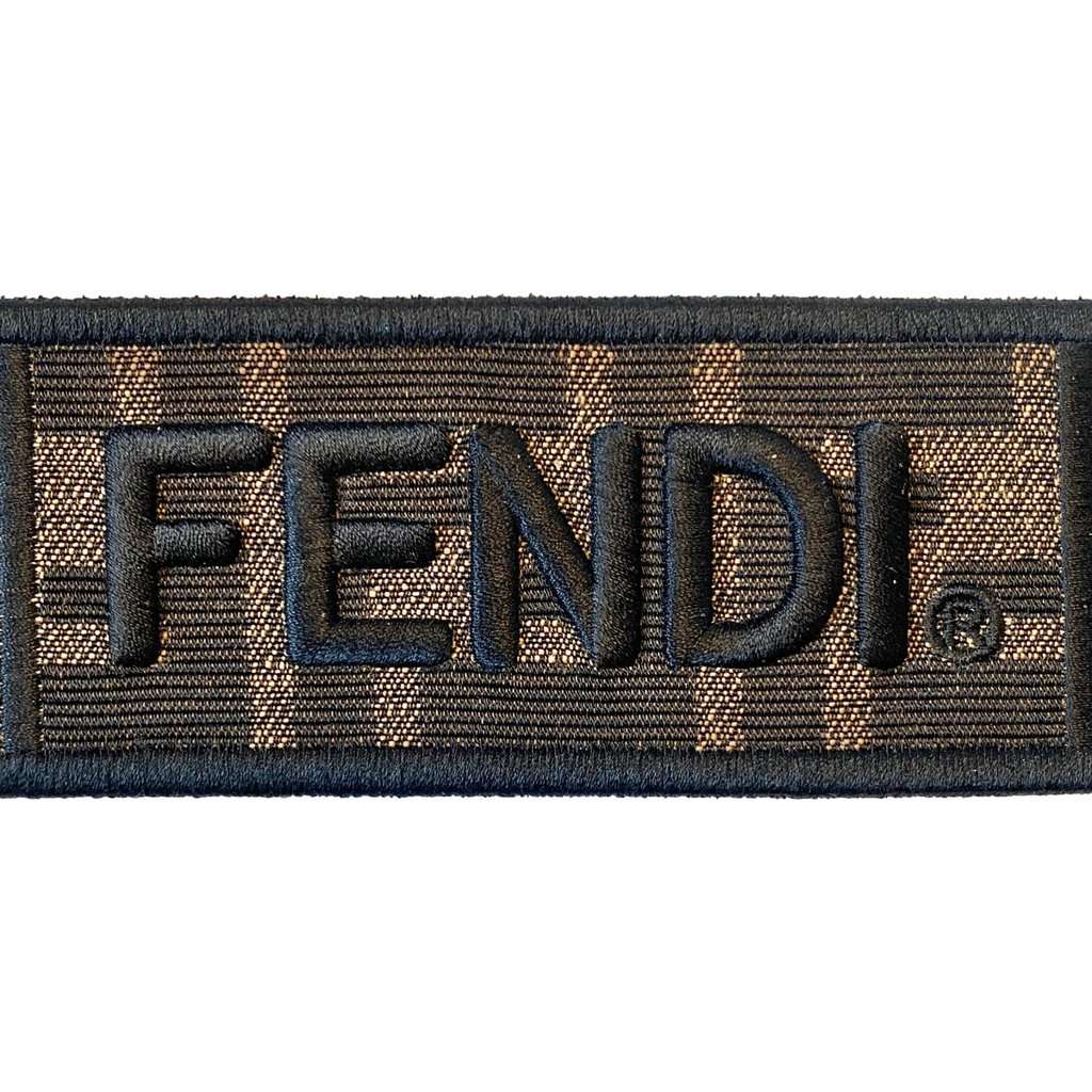 Fendi Fendi Roma Amor Embroidered Zucca Canvas Brown Mini Strap Brown Canvas Never worn - Back View