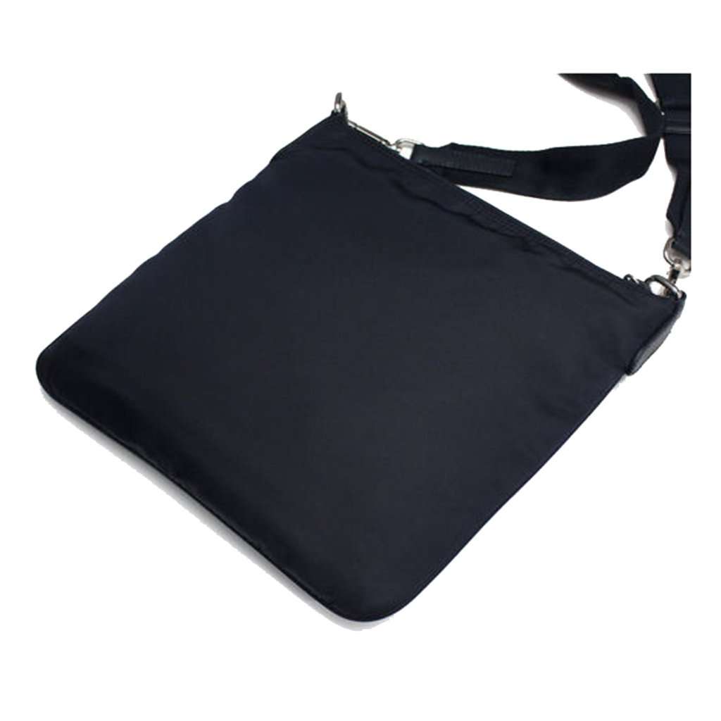 Prada Prada Tessuto Nylon Sport Black Messenger Crossbody Bag Black Leather Never worn - Box View