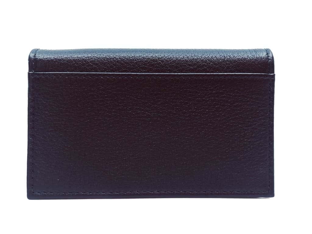 Prada Prada Black Vitello Grain Soft Calf Leather Credit Card Case Wallet Black Leather Never worn - Inside View