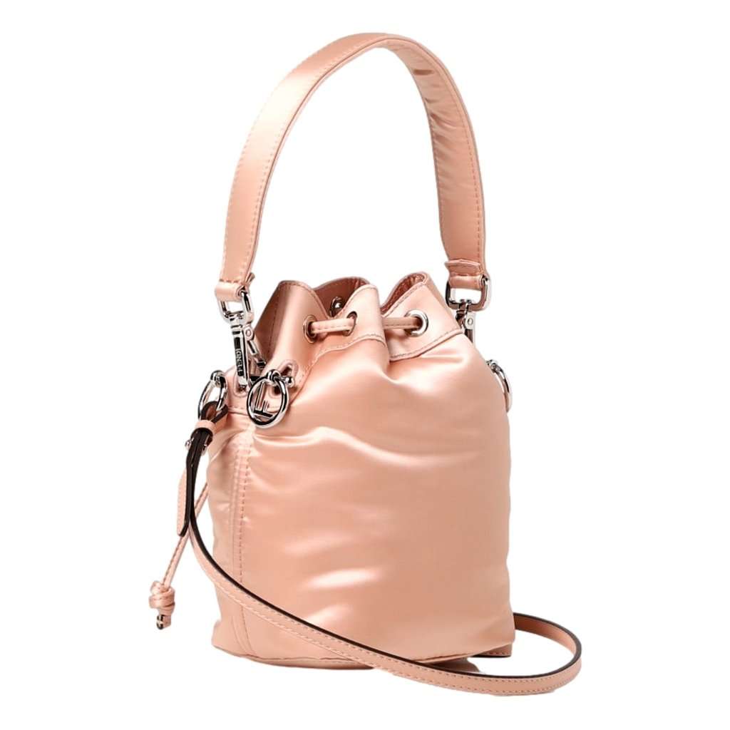Fendi Fendi Mon Tresor Baguette Baby Pink Nylon Bucket Mini Crossbody Bag Pink Never worn - Back View