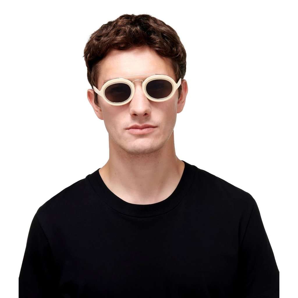Fendi Fendi FF Men's Sunglasses Cream FOL548 Beige Never worn - Back View