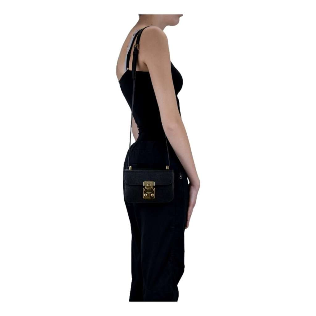 Miu Miu Miu Miu Madras Black Leather Crossbody Bag Black Leather Never worn - Model View