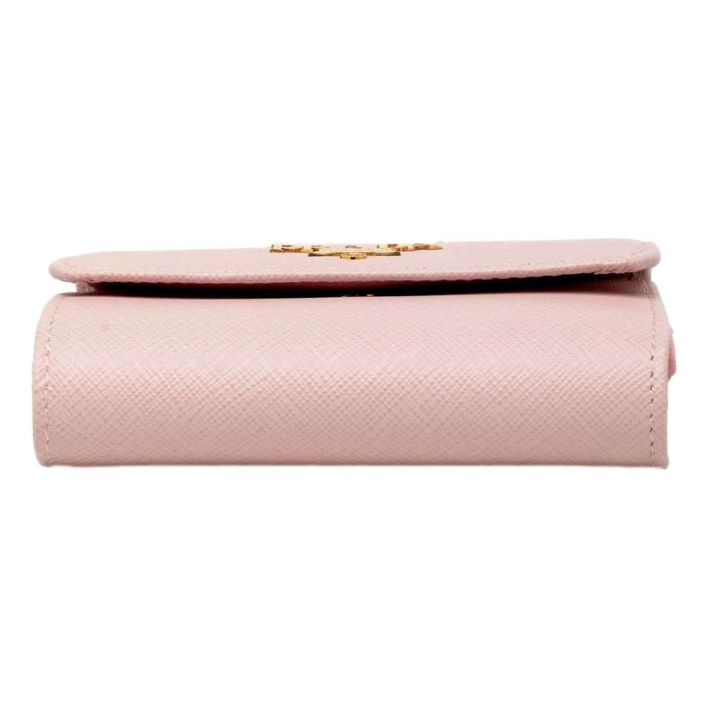 Prada Prada Saffiano Petalo Pink Multicolor Trifold Coin Zipper Card Snap Wallet Pink Leather Never worn - Inside View