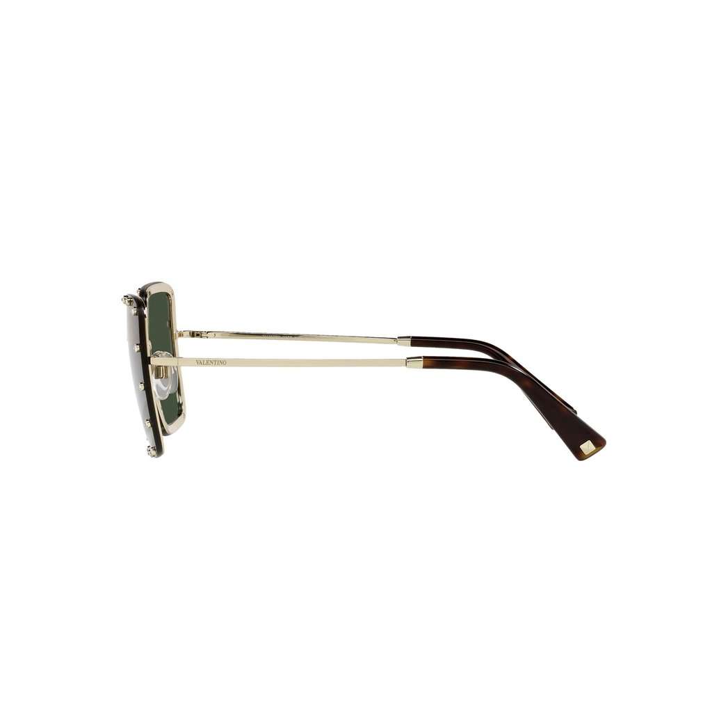 Valentino Garavani Valentino Garavani Green Studded Titanium Sunglasses Green Never worn - Model View