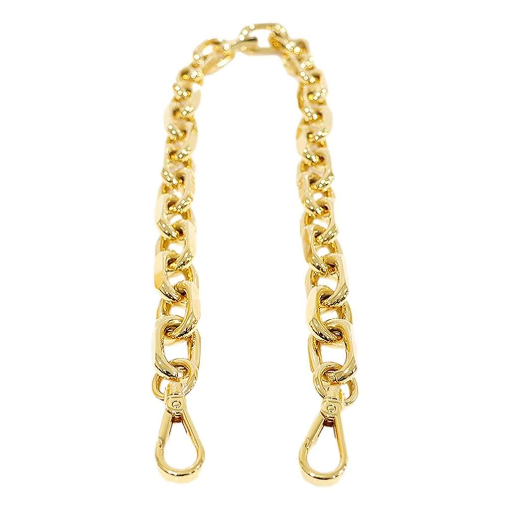 Fendi Fendi Strap You Mini Gold Tone Metal Chain Shoulder Strap Beige Leather Never worn - Front View