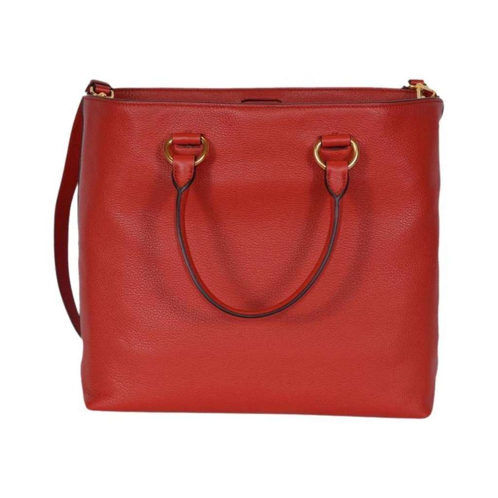 Prada Prada Vitello Phenix Red Leather Shopping Tote Red Leather Never worn - Inside View