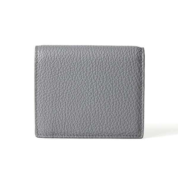 Prada Prada Marmo Marble Grey Vitello Daino Leather Silver Triangle Logo Bifold Wallet Grey Leather Never worn - Box View