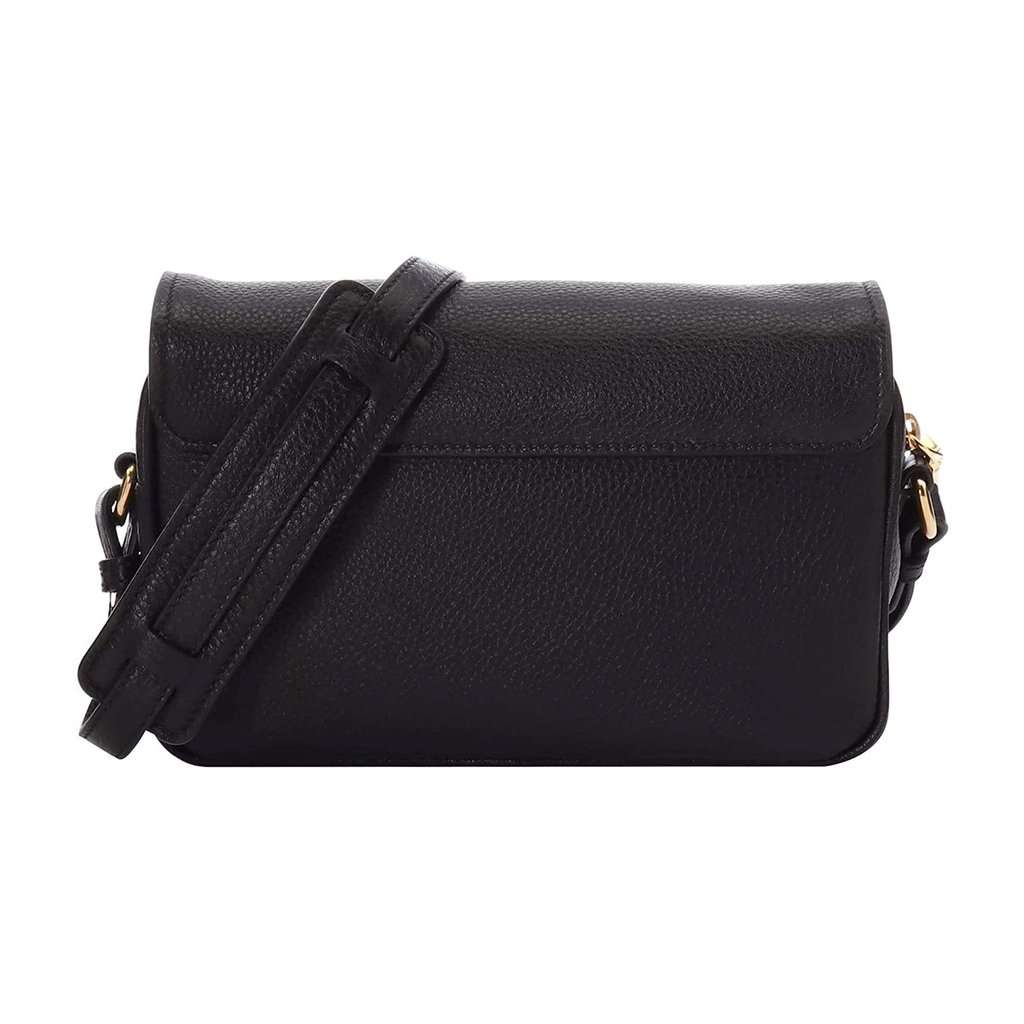 Prada Prada Vitello Phenix Black Leather Flap Crossbody Bag Black Leather Never worn - Back View