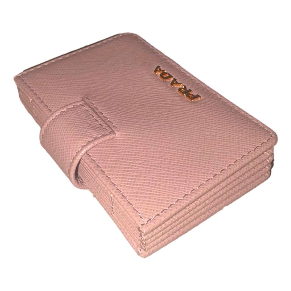 Prada Prada Saffiano Leather Cipria Beige Accordion Card Case Wallet Beige Leather Never worn - Inside View