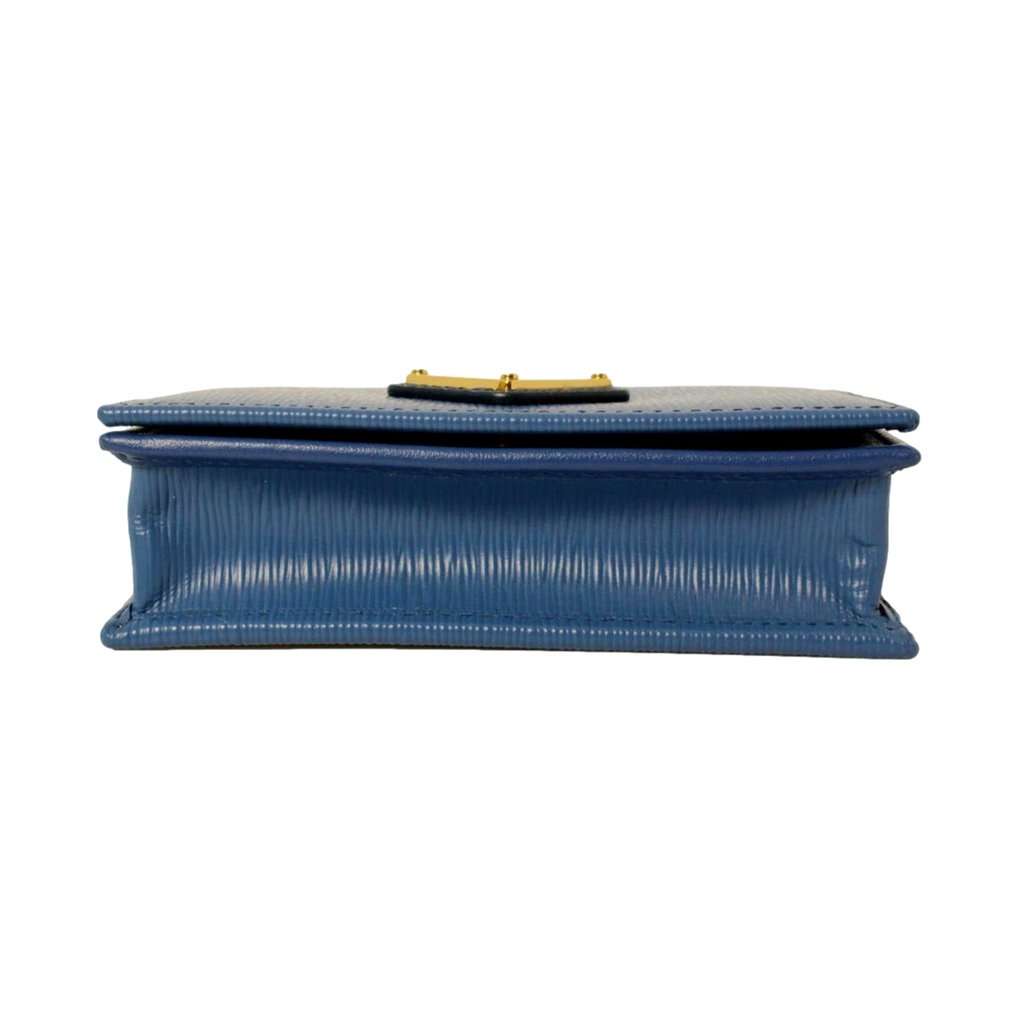 Prada Prada Blue Vitello Move Leather Triangle Logo Card Case Wallet Black Leather Never worn - Inside View