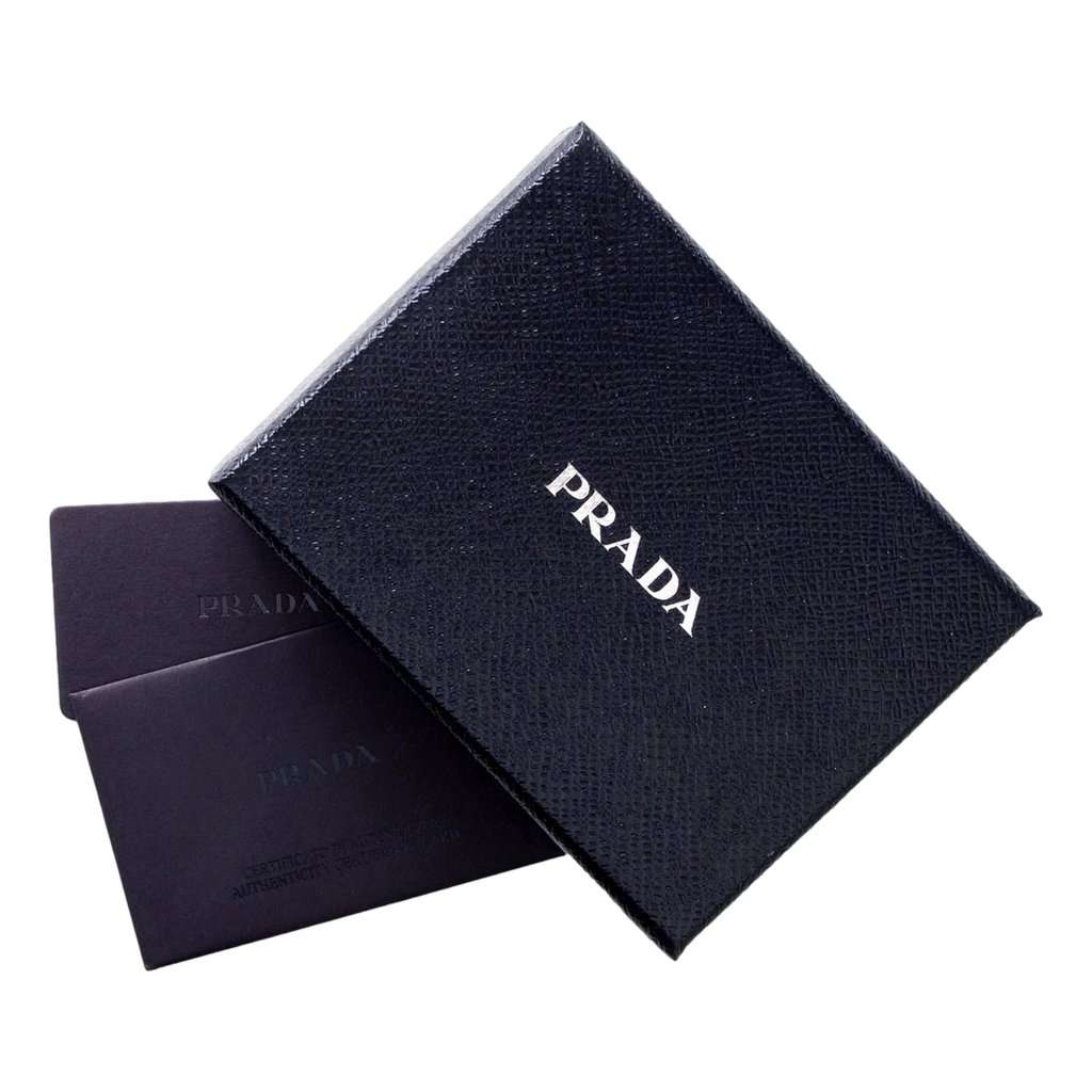 Prada Prada Vitello Move Card Holder Wallet Cipria Beige Leather Logo Plaque White Leather Never worn - Box View