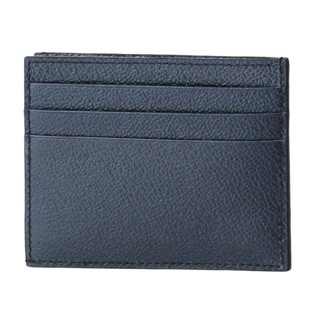 Prada Prada Vitello Micro Grain Navy Triangle Logo Cardholder Wallet Navy Leather Never worn - Box View