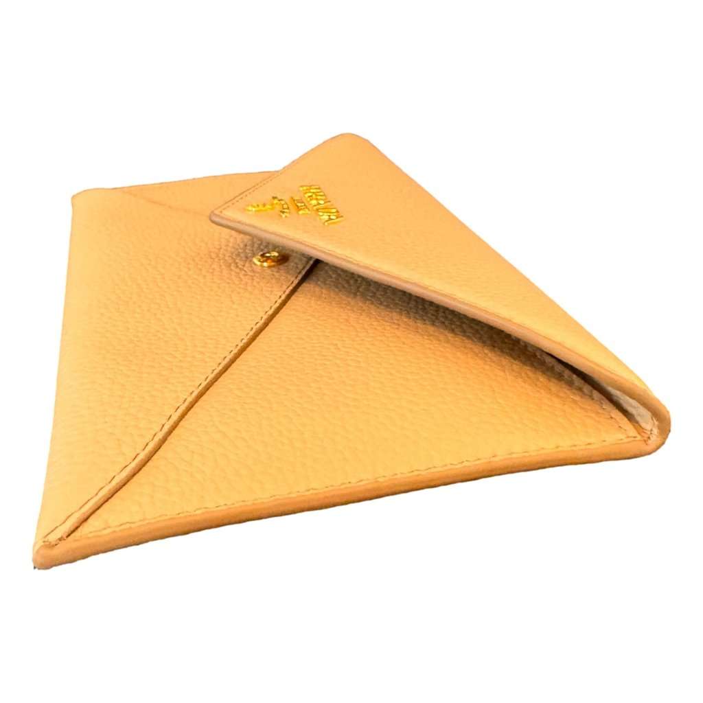 Prada Prada Beige Vitello Grain Leather Long Envelope Wallet Beige Leather Never worn - Inside View