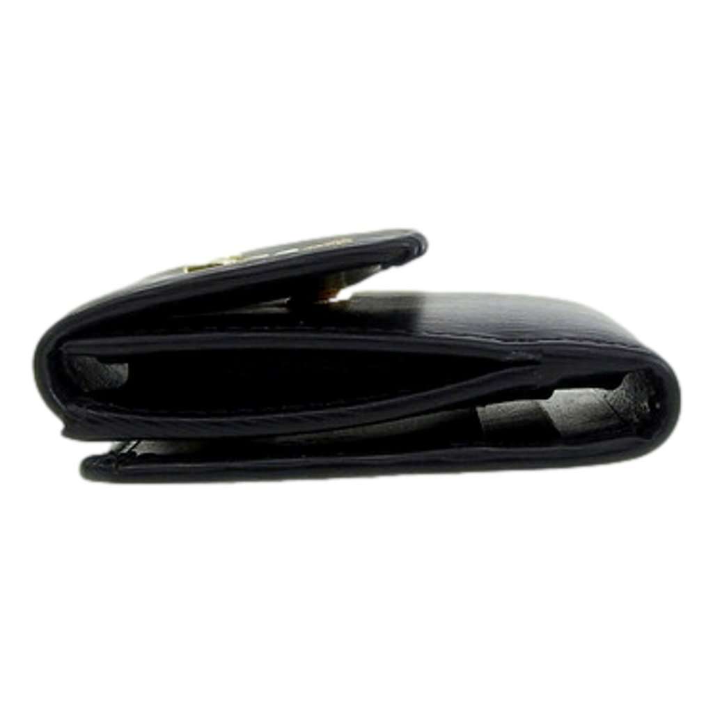 Prada Prada Vitello Move Nero Black Trifold ID Holder Snap Wallet Black Leather Never worn - Model View