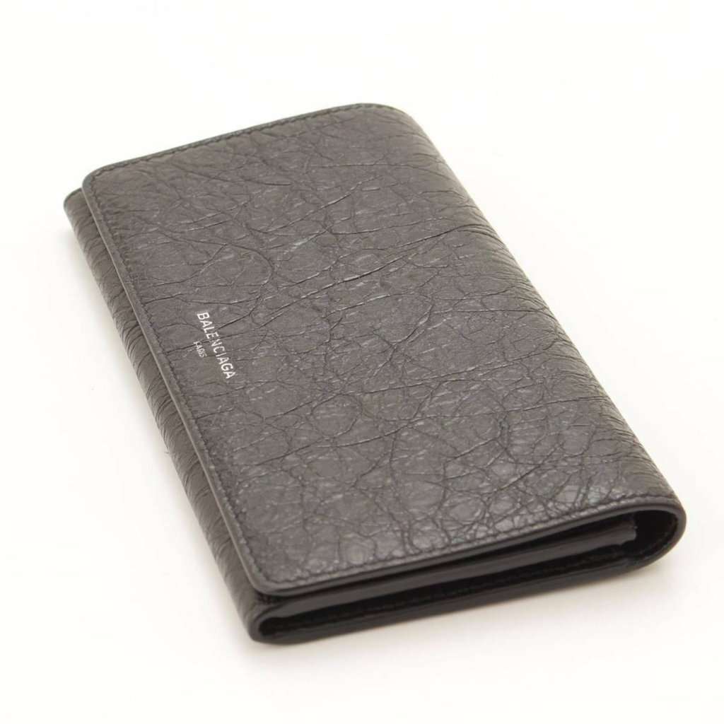 Balenciaga Balenciaga Antracite Grey Arena Leather Long Wallet Grey Leather Never worn - Inside View