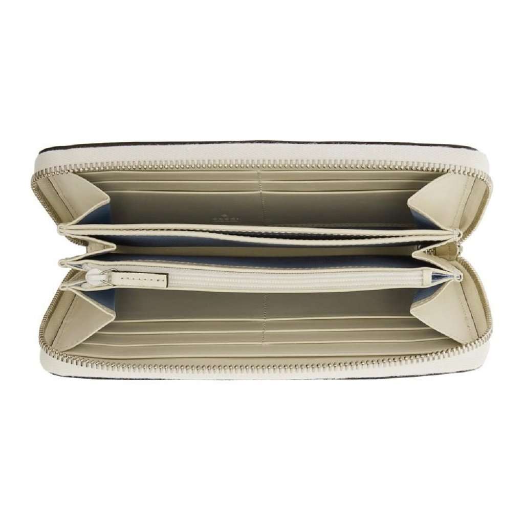 Gucci Gucci Sega Guccy Stars White Moon Gold Zipper Leather Wallet White Leather Never worn - Box View