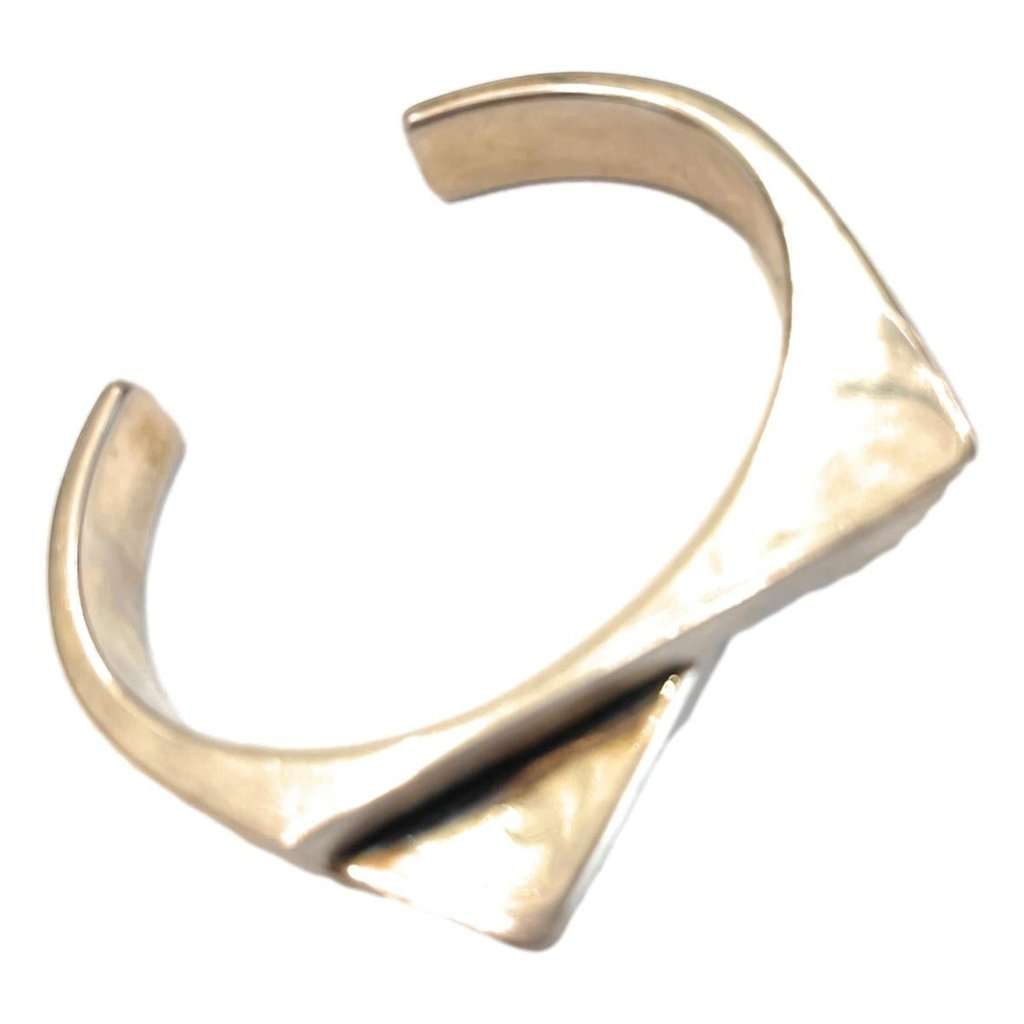 Saint Laurent Saint Laurent 2 Pentes Two-Slope Oxidized Silver Bracelet Silver Never worn - Back View