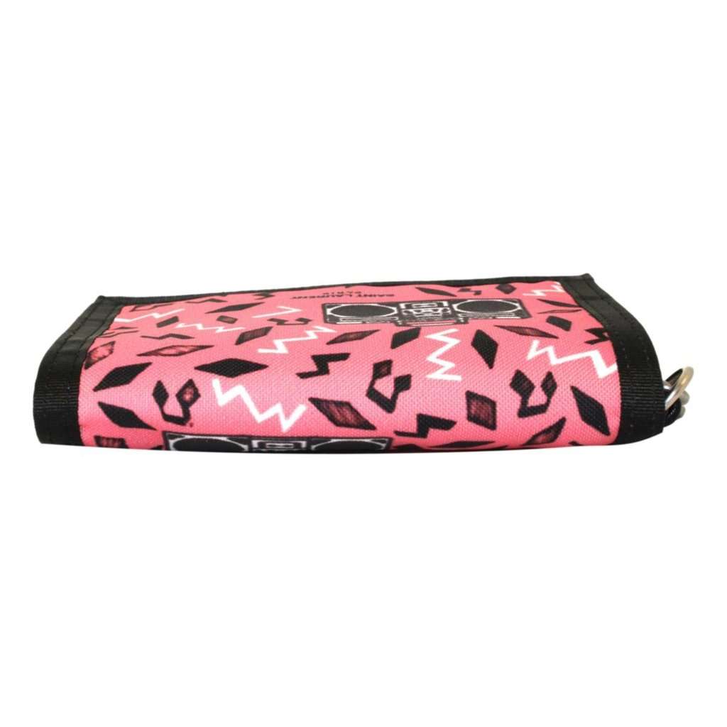 Saint Laurent Saint Laurent Buffalo Pink Nylon Radio Chain Trifold Wallet Pink Leather Never worn - Box View
