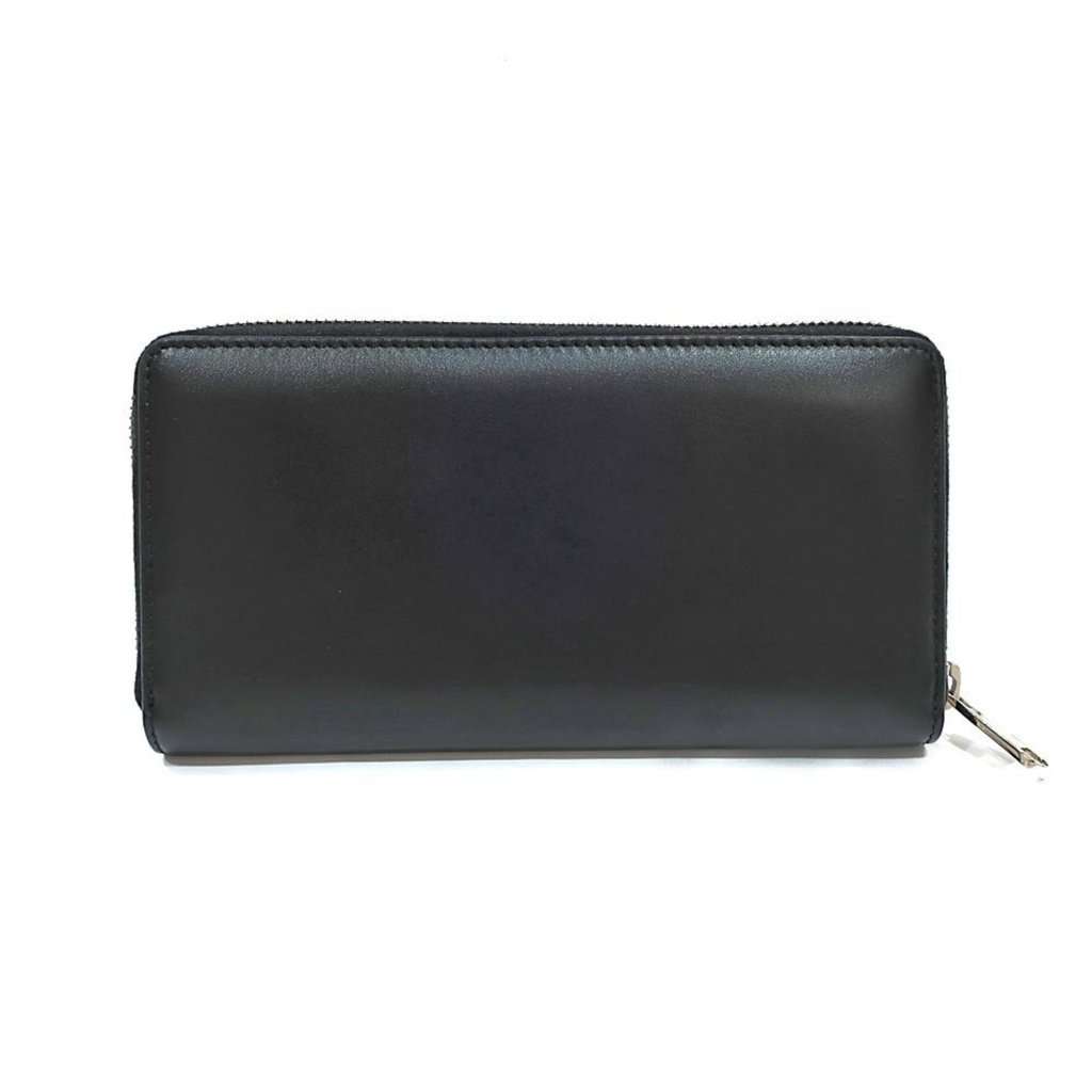 Gucci Gucci Black Leather Rainbow Blade Lightning Logo Long Wallet Black Leather Never worn - Back View