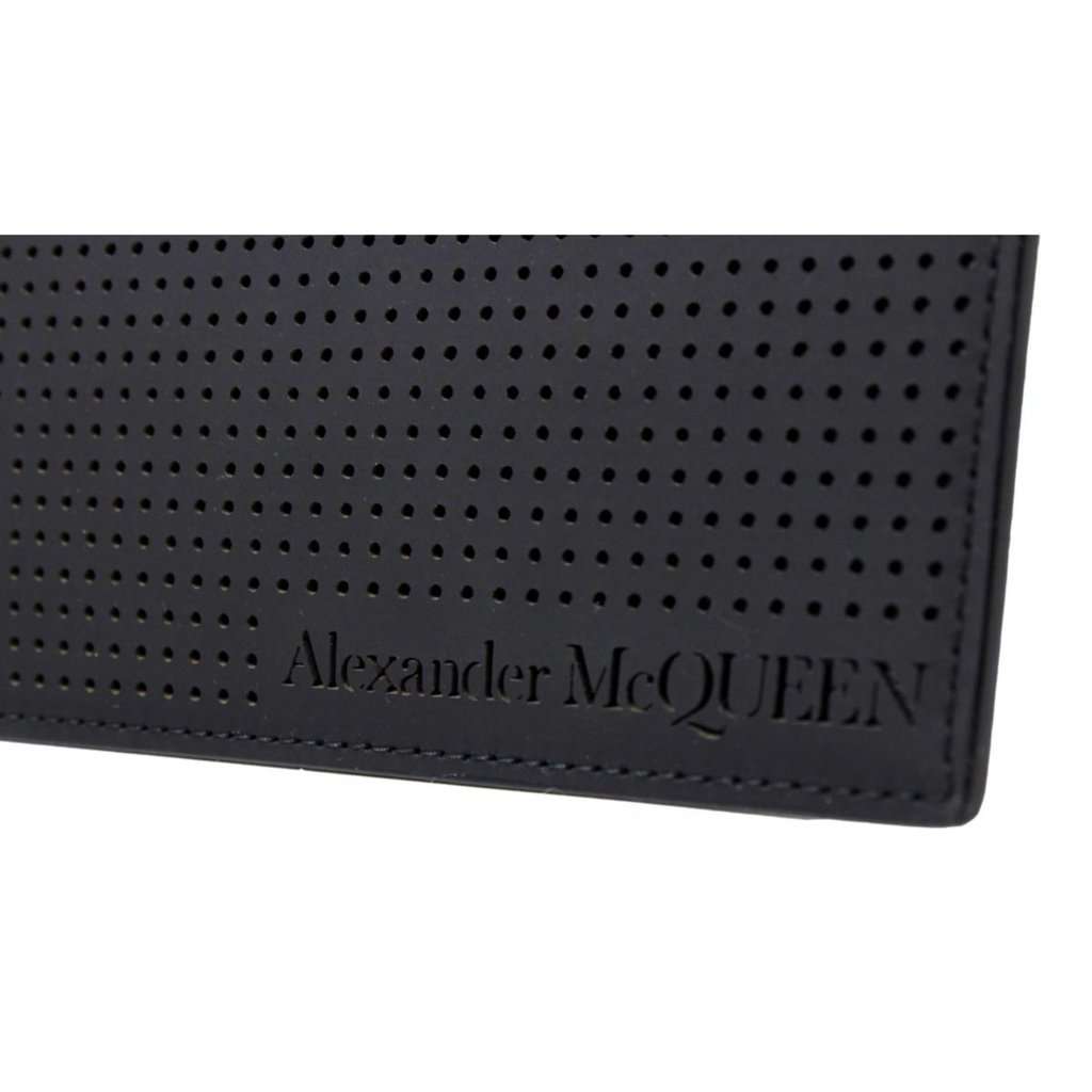 Alexander McQueen Alexander McQueen Black Leather Perforated Flat Pouch Black Leather Never worn - Inside View