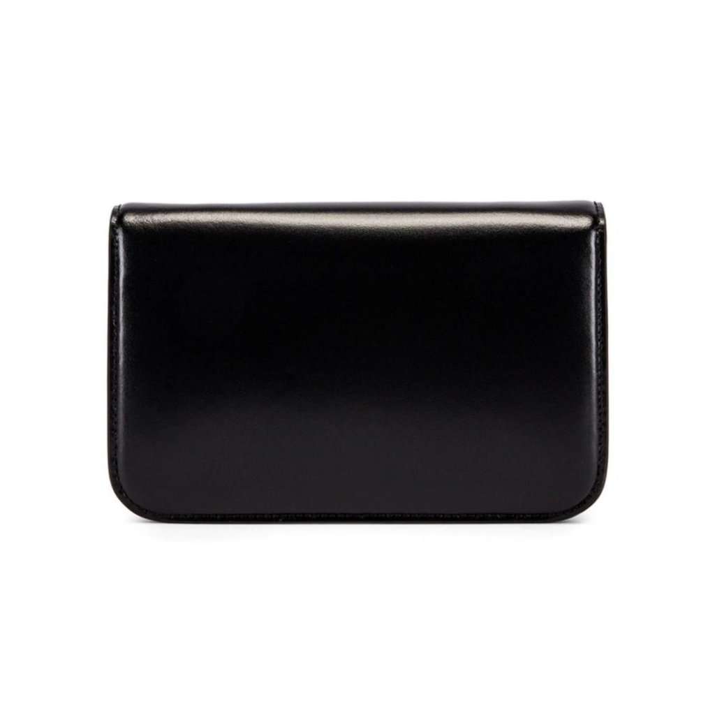 Balenciaga Balenciaga Black Shiny Calfskin Leather Chain Wallet Shoulder Bag Black Leather Never worn - Inside View