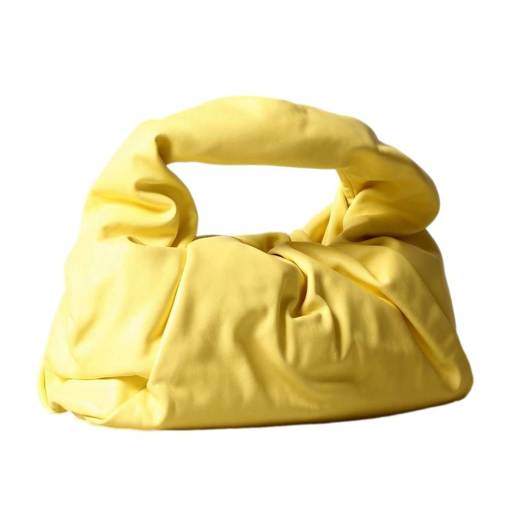 Bottega Veneta Bottega Veneta Shoulder Pouch Sherbet Yellow Nappa Leather Bag Yellow Leather Never worn - Inside View