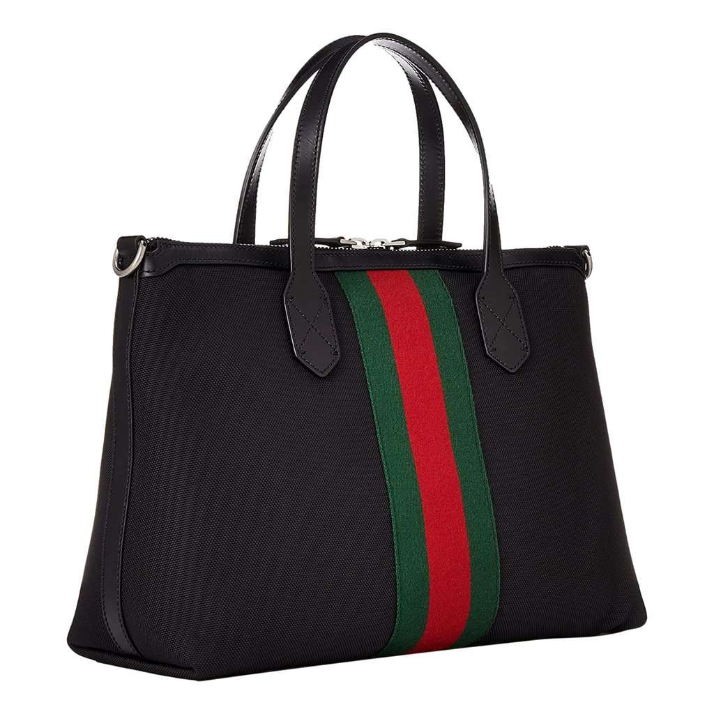 Gucci Gucci Techno Web Stripe Black Canvas Large Duffle Bag Crossbody Travel Bag Black Canvas Never worn - Inside View
