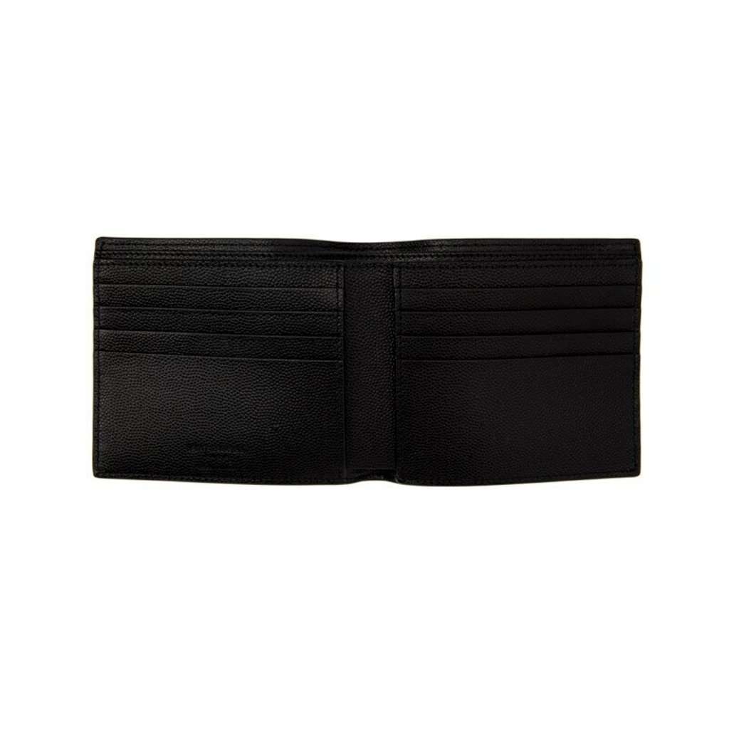 Saint Laurent Saint Laurent BabyCat Leopard Print Black and White Leather Bifold Wallet Black Leather Never worn - Inside View
