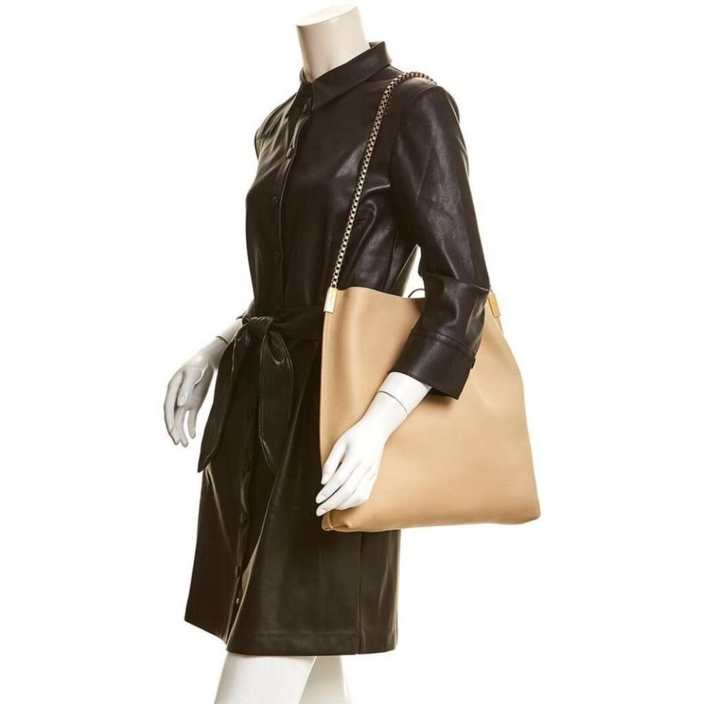 Saint Laurent Saint Laurent Suzanne Beige Calfskin Leather Chain Hobo Bag Beige Leather Never worn - Back View