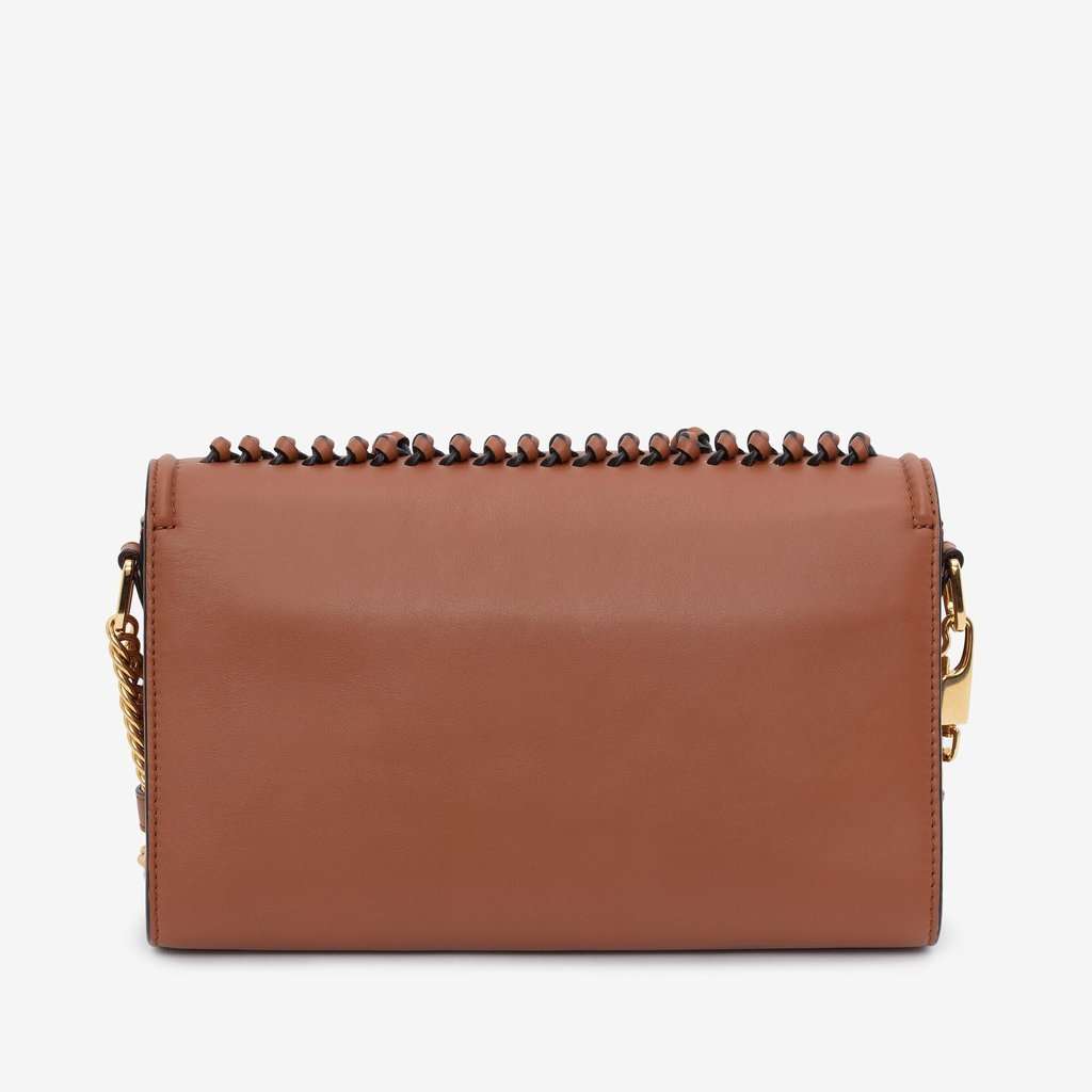 Alexander McQueen Alexander McQueen The Story Knotted Brown Handbag Brown Leather Never worn - Model View