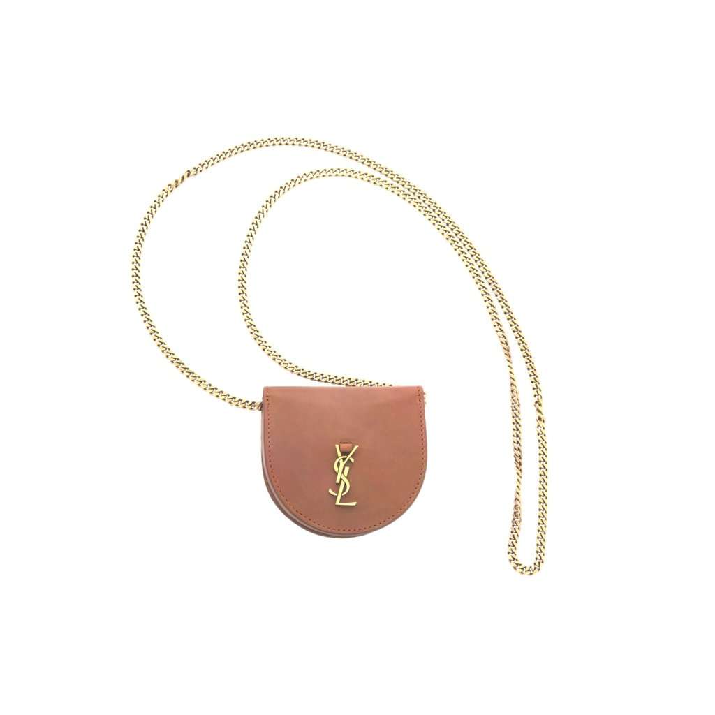 Saint Laurent Saint Laurent Baby Kaia Satchel Brown Smooth Leather Micro Bag Brown Leather Never worn - Back View