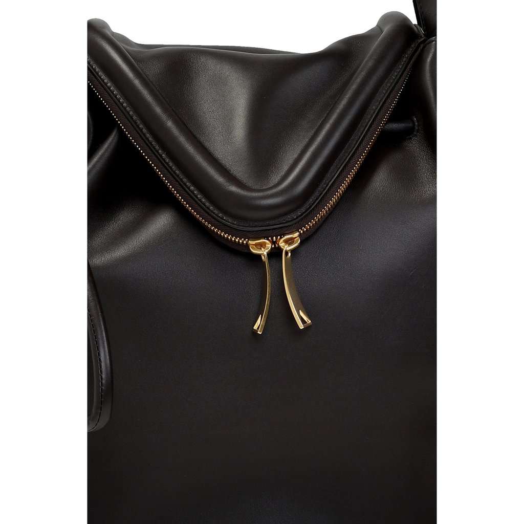 Bottega Veneta Bottega Veneta Beak Large Black Calfskin Shoulder Bag Black Leather Never worn - Box View