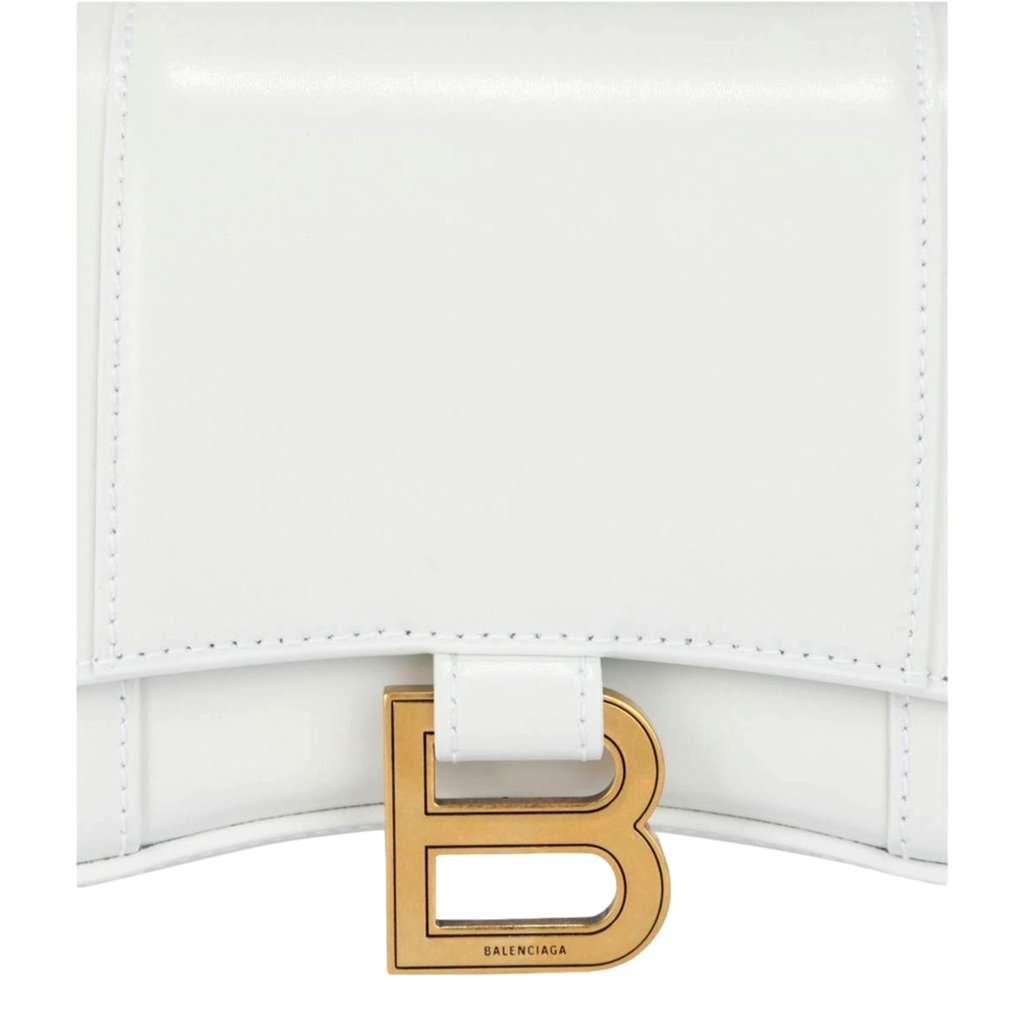 Balenciaga Balenciaga Hourglass White Smooth Calfskin Leather Wallet on Chain Crossbody Bag White Leather Never worn - Box View