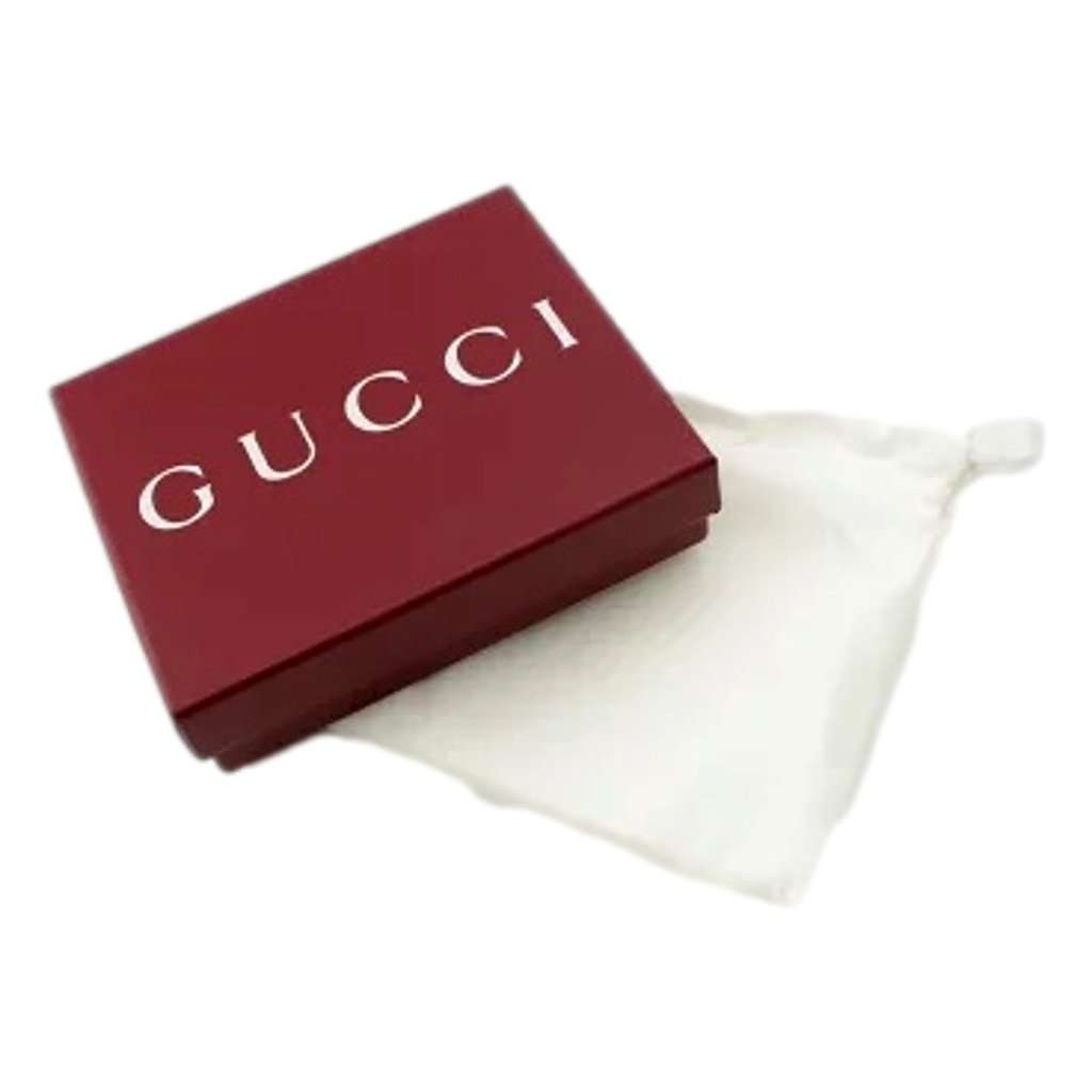 Gucci Gucci Interlocking G Textured Chain Ring Gold Tone Gold Never worn - Model View