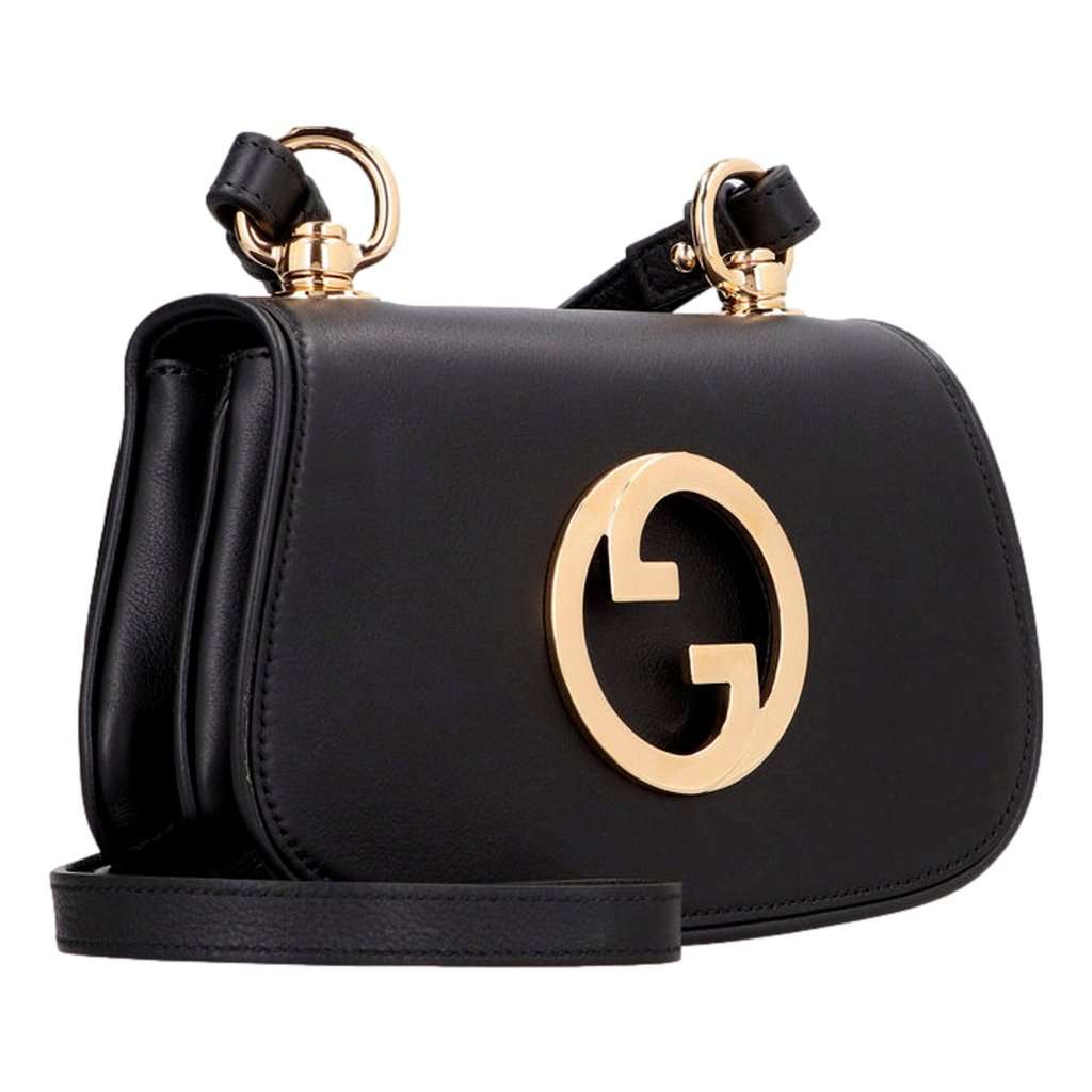 Gucci Gucci Blondie GG Mini Bag Web Stripe Strap Small Crossbody Black Canvas Never worn - Back View