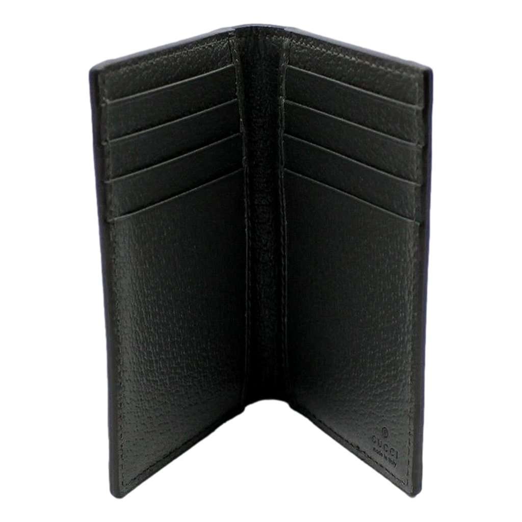 Gucci Gucci Ophidia Silver Gray Supreme Bifold Card Case Wallet Brown Canvas Never worn - Box View