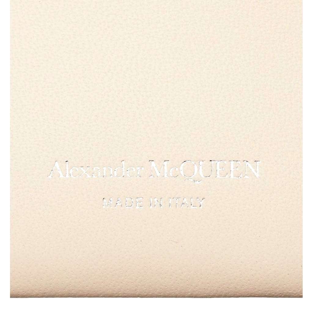 Alexander McQueen Alexander McQueen The Jewelled Hobo Bag in White Leather with Silver Knuckle White Leather Never worn - Box View