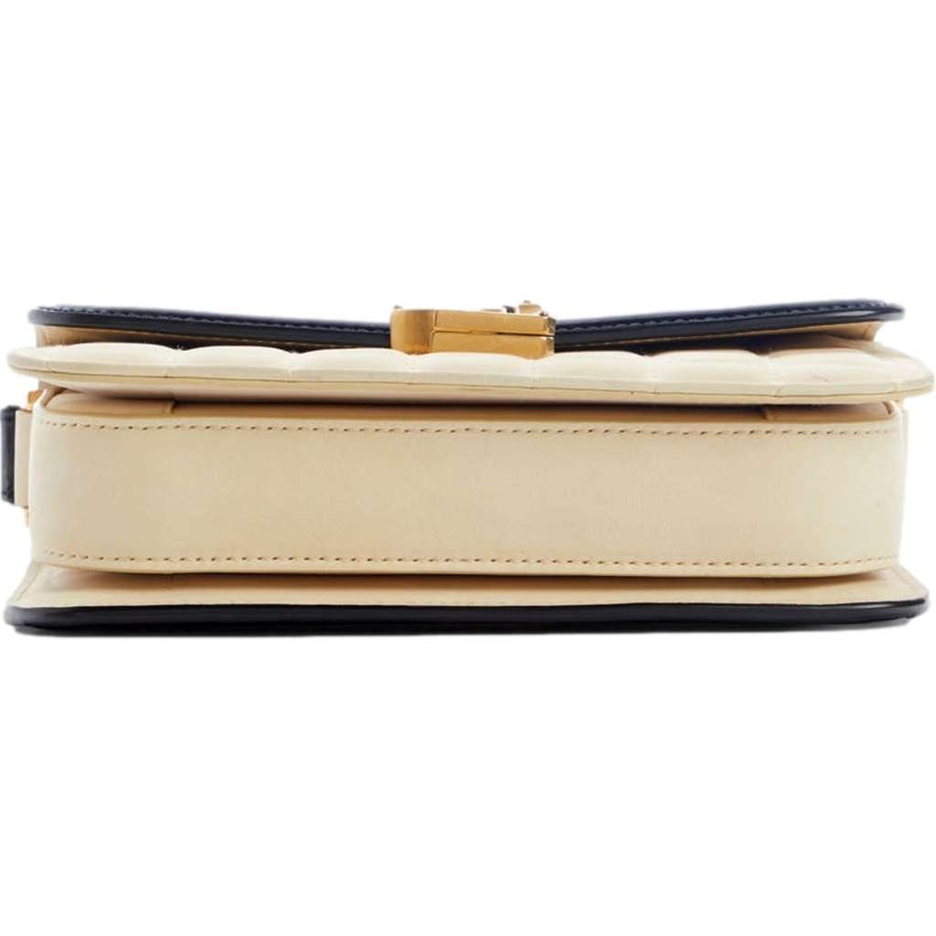 Saint Laurent Saint Laurent Solferino Leather Black Ivory Quilted Suede Shoulder Bag Black Leather Never worn - Inside View